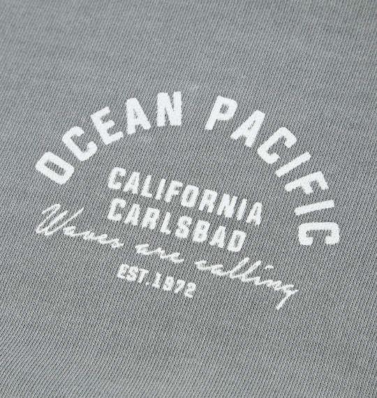 大きいサイズ メンズ OCEAN PACIFIC 裏毛 ライン フルジップ パーカー カーキグレー 1278-5341-2 3L 4L 5L 6L 8L