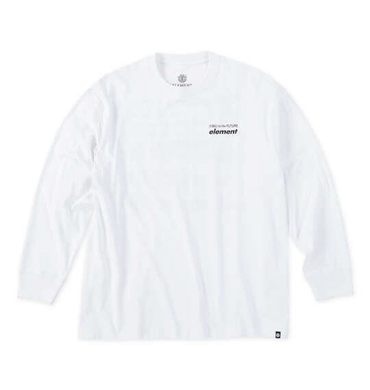 大きいサイズ メンズ ELEMENT NUMBER 長袖 Tシャツ ホワイト 1278-5365-1 3L 4L 5L 6L