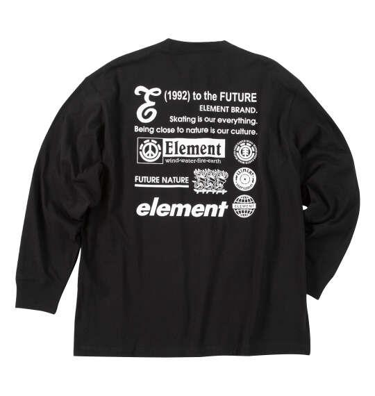 大きいサイズ メンズ ELEMENT NUMBER 長袖 Tシャツ ブラック 1278-5365-2 3L 4L 5L 6L
