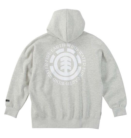 大きいサイズ メンズ ELEMENT LOGO フルジップ パーカー ホワイトヘザー 1278-5367-1 3L 4L 5L 6L
