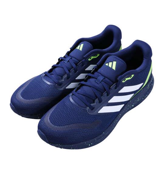 大きいサイズ メンズ adidas スニーカー RUNFALCON 5 ダークブルー 1240-5333-2 29 30 31 32
