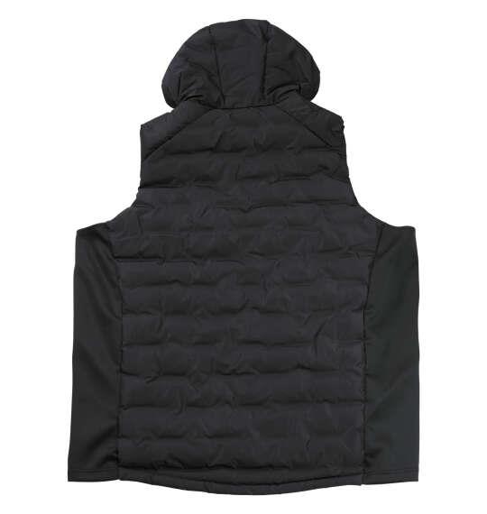 大きいサイズ メンズ EVERLAST 脇切替防風フード ベスト ブラック 1273-5391-2 3L 4L 5L 6L