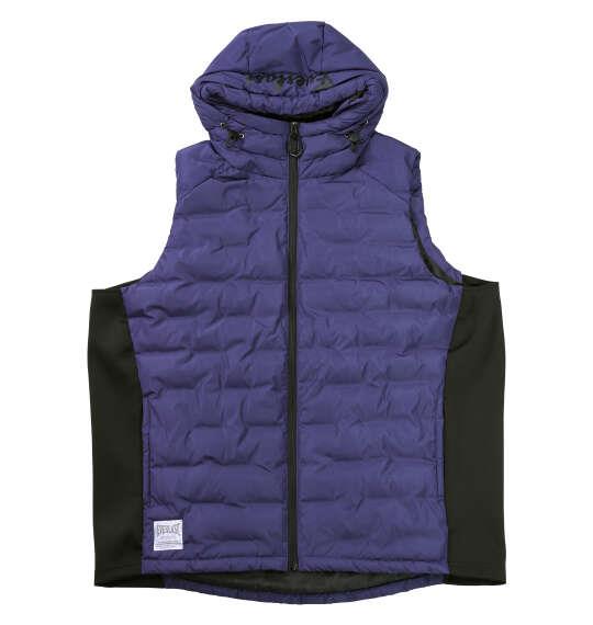 大きいサイズ メンズ EVERLAST 脇切替防風フード ベスト ネイビー 1273-5391-3 3L 4L 5L 6L