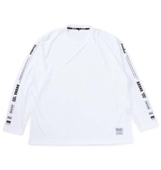 大きいサイズ メンズ EVERLAST 袖プリント ロング Tシャツ ホワイト 1278-5685-1 3L 4L 5L 6L