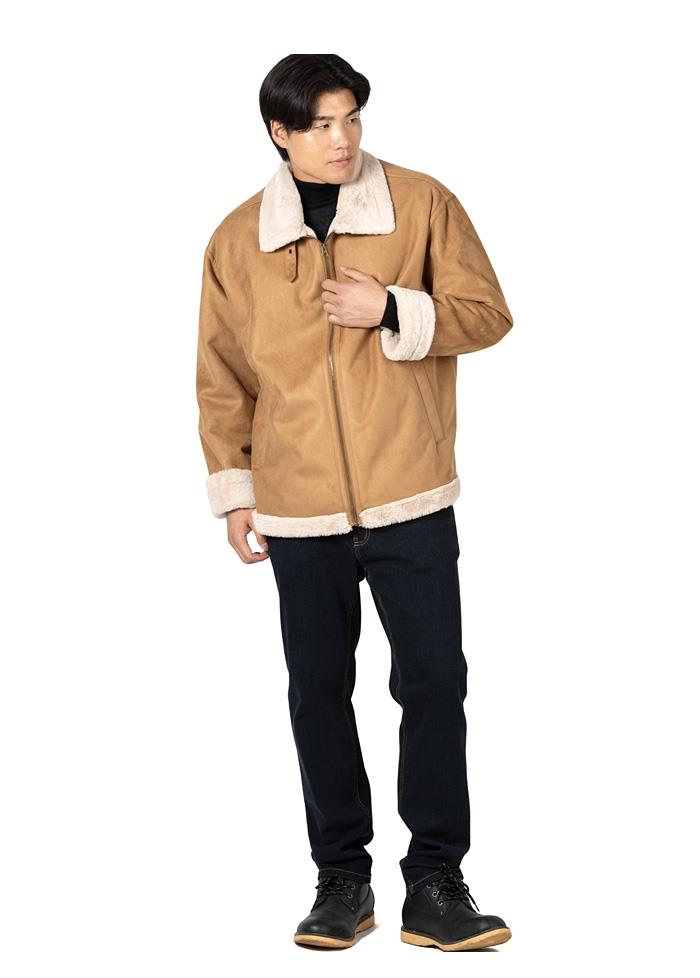 【fd1029】大きいサイズ メンズ DANIEL DODD フェイク ムートン ブルゾン 秋冬新作 azb-250501 【t2503】