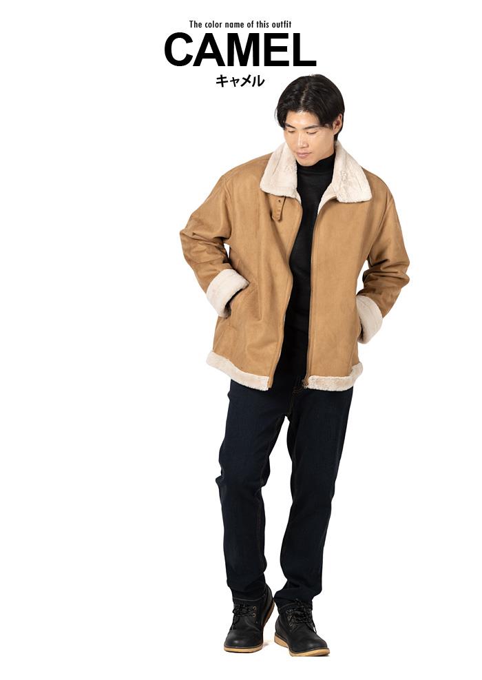 【fd1029】大きいサイズ メンズ DANIEL DODD フェイク ムートン ブルゾン 秋冬新作 azb-250501 【t2503】