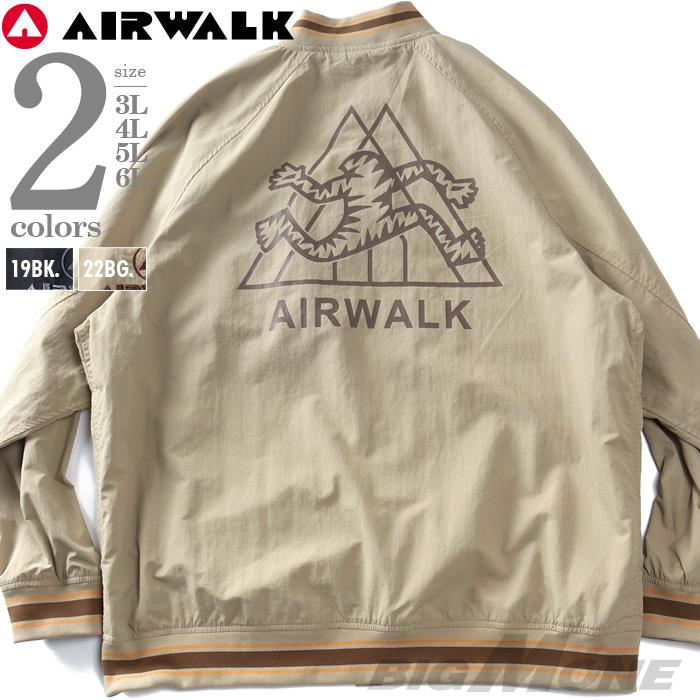 大きいサイズ メンズ AIRWALK エアウォーク バックプリント スタジャン スタジアムジャンパー 秋冬新作 awm53103az