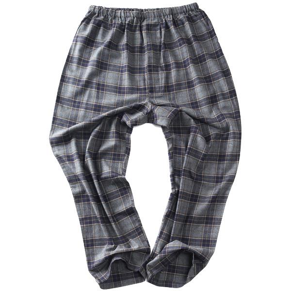 大きいサイズ メンズ FLANNEL COLLECTION 綿100% フランネル 格子柄 パジャマ 上下セット 秋冬新作 125611h
