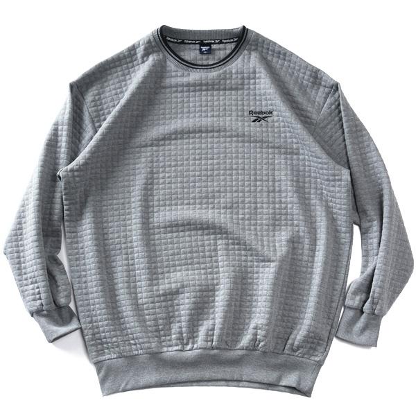大きいサイズ メンズ REEBOK リーボック スクエアキルト スウェット スーツ 上下セット 秋冬新作 21551nh