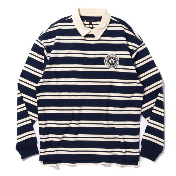 大きいサイズ メンズ TOMMY HILFIGER トミーヒルフィガー 長袖 ラガーシャツ ポロシャツ USA直輸入 mw0mw39682
