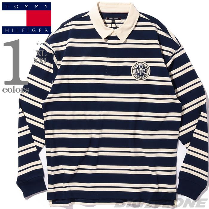大きいサイズ メンズ TOMMY HILFIGER トミーヒルフィガー 長袖 ラガーシャツ ポロシャツ USA直輸入 mw0mw39682