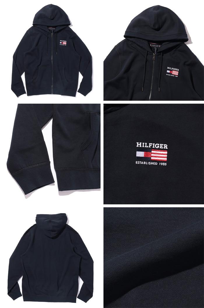 大きいサイズ メンズ TOMMY HILFIGER トミーヒルフィガー フルジップ パーカー USA直輸入 mw0mw39691