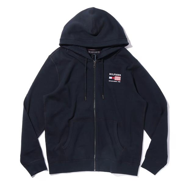 大きいサイズ メンズ TOMMY HILFIGER トミーヒルフィガー フルジップ パーカー USA直輸入 mw0mw39691