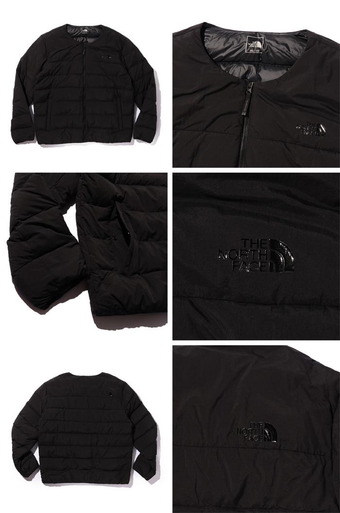 大きいサイズ メンズ THE NORTH FACE ノースフェイス ノーカラー ダウン ジャケット USA直輸入 nj1dr00a