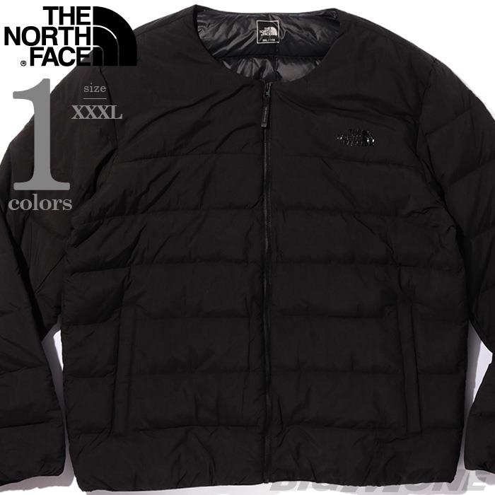大きいサイズ メンズ THE NORTH FACE ノースフェイス ノーカラー ダウン ジャケット USA直輸入 nj1dr00a