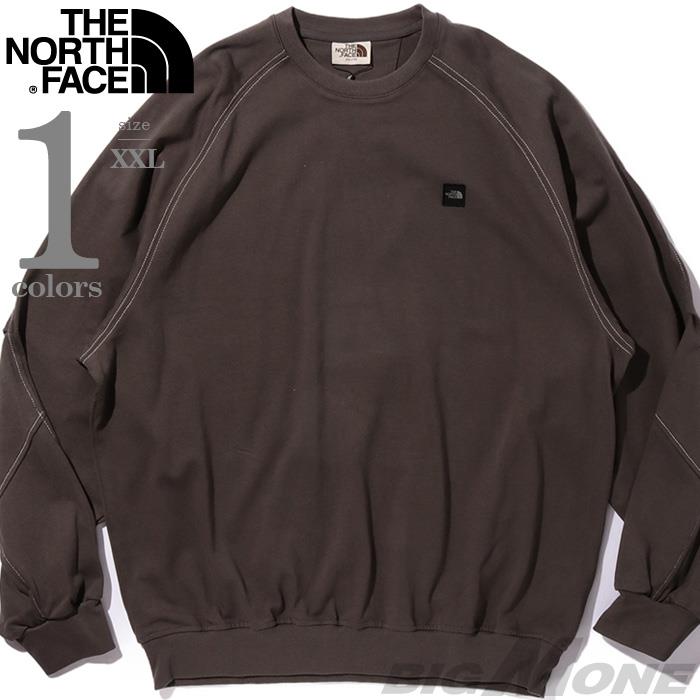 大きいサイズ メンズ THE NORTH FACE ノースフェイス ロゴワッペン付き トレーナー USA直輸入 nm5mr02j