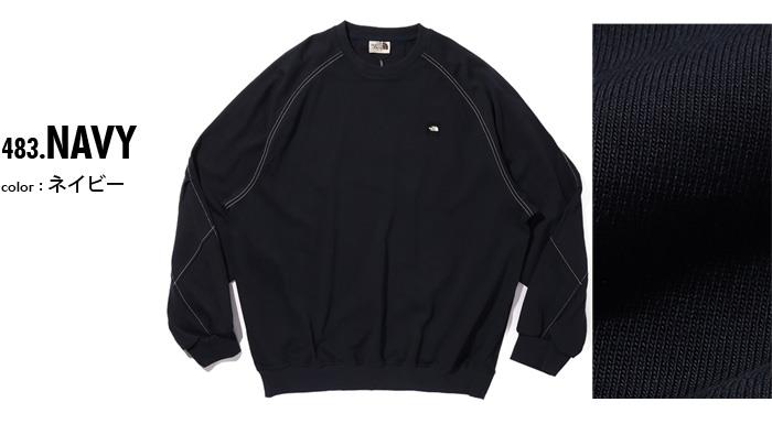 大きいサイズ メンズ THE NORTH FACE ノースフェイス ロゴワッペン付き トレーナー USA直輸入 nm5mr02k