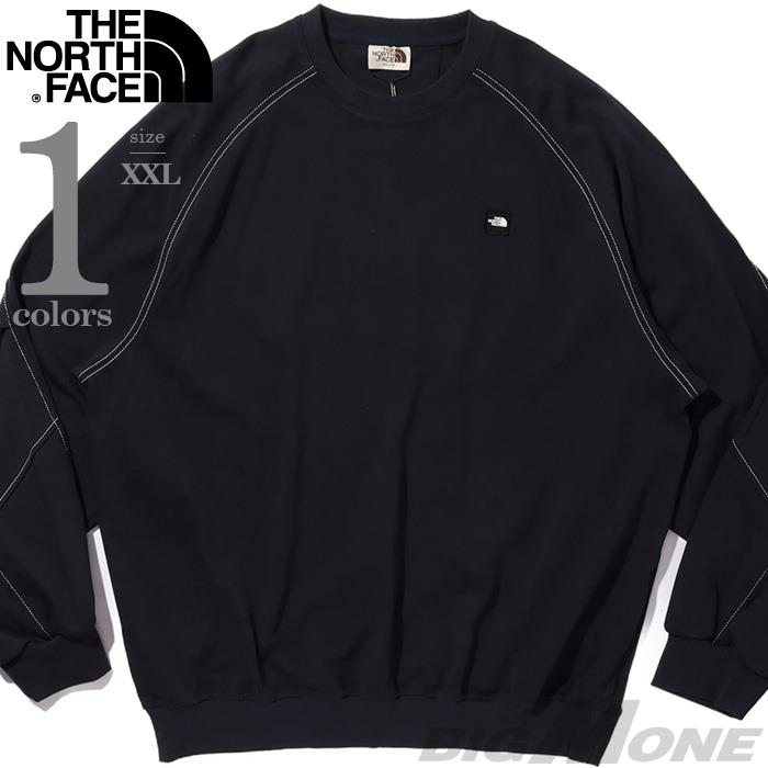 大きいサイズ メンズ THE NORTH FACE ノースフェイス ロゴワッペン付き トレーナー USA直輸入 nm5mr02k