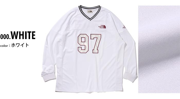 大きいサイズ メンズ THE NORTH FACE ノースフェイス Vネック ロング Tシャツ USA直輸入 nm5mr05k