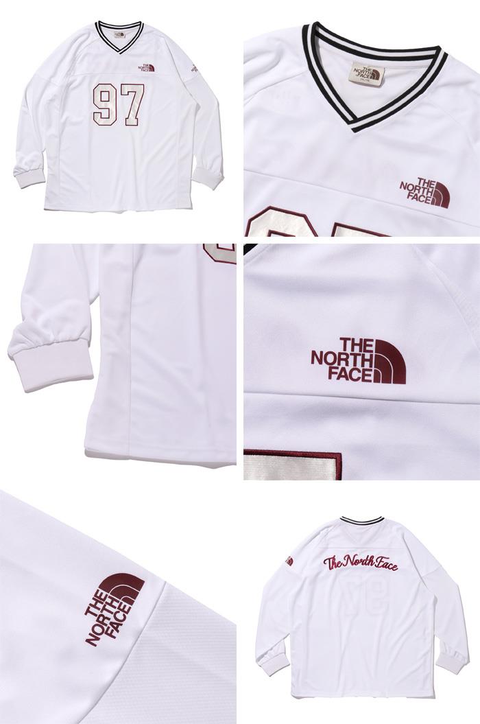 大きいサイズ メンズ THE NORTH FACE ノースフェイス Vネック ロング Tシャツ USA直輸入 nm5mr05k