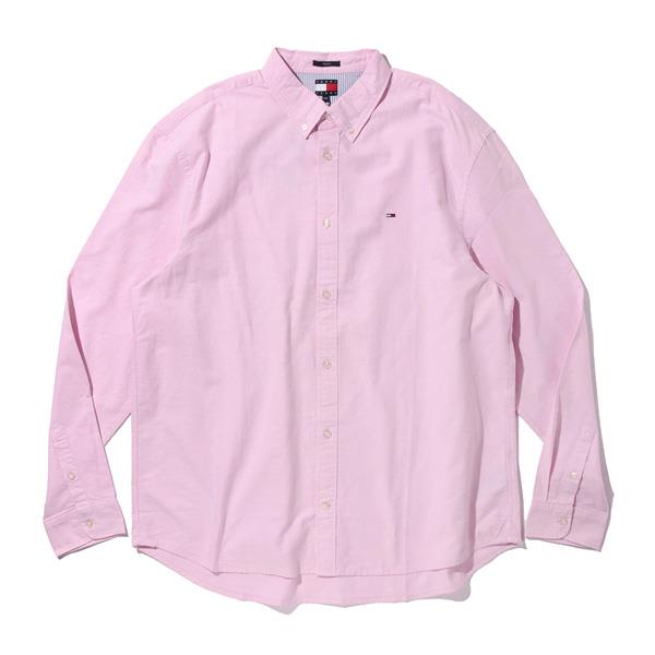 大きいサイズ メンズ TOMMY JEANS トミージーンズ オックスフォード ボタンダウン シャツ USA直輸入 dm0dm21298