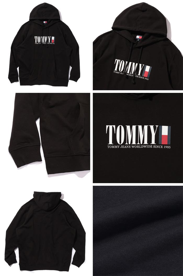 大きいサイズ メンズ TOMMY JEANS トミージーンズ プルオーバー パーカー USA直輸入 dm0dm22144