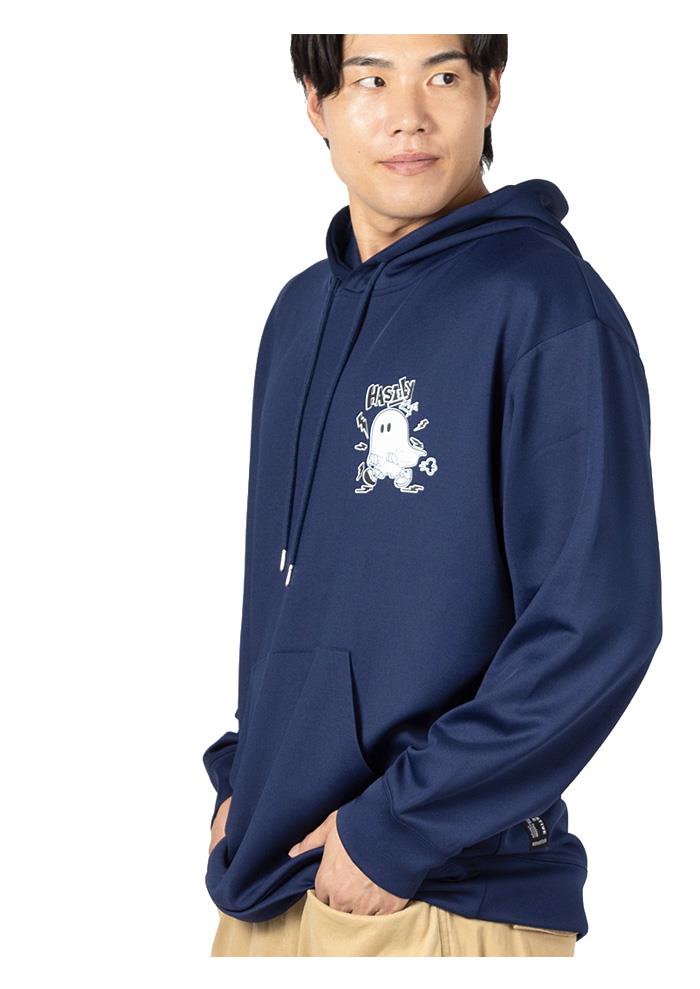 大きいサイズ メンズ UNMOMENT アンモーメント ストレッチ ダンボール おばけホログラムプリント トレーナー 秋冬新作 12537006 【t2503】