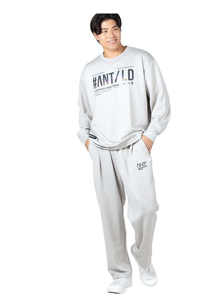 大きいサイズ メンズ ANT INDUSTRIAL DESIGN アントインダストリアルデザイン ストレッチ ダンボール 刺繍 パンツ 秋冬新作 12537009 【t2503】