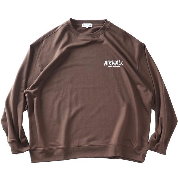 大きいサイズ メンズ AIRWALK エアウォーク プリント トレーナー 秋冬新作 awm53308az