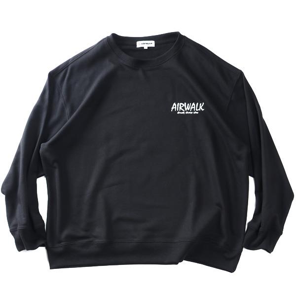 大きいサイズ メンズ AIRWALK エアウォーク プリント トレーナー 秋冬新作 awm53308az