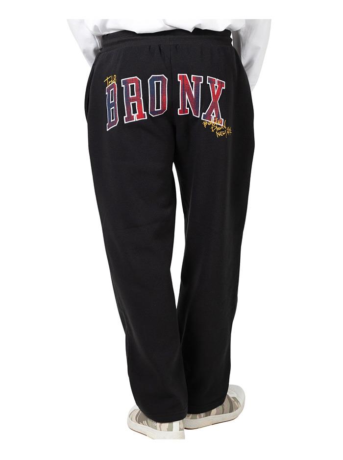 大きいサイズ メンズ UNMOMENT アンモーメント BRONX刺繍 + ワッペン使い スウェット パンツ 秋冬新作 12539085 【t2503】