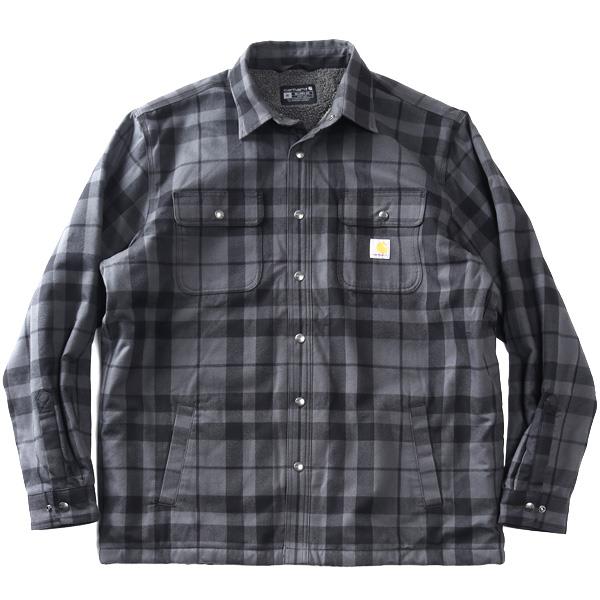 大きいサイズ メンズ CARHARTT カーハート 裏ボア フランネル シャツ リラックスフィット USA直輸入 107017