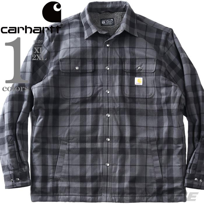 大きいサイズ メンズ CARHARTT カーハート 裏ボア フランネル シャツ リラックスフィット USA直輸入 107017