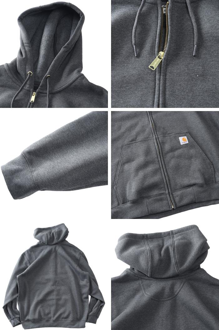 大きいサイズ メンズ CARHARTT カーハート フルジップ パーカー ルーズフィット MIDWEIGHT FULL-ZIP USA直輸入 k122