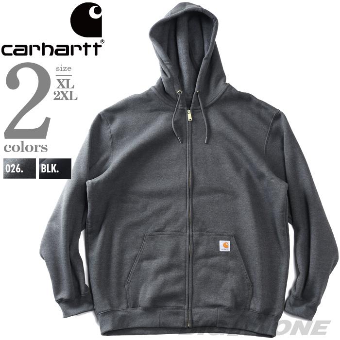 大きいサイズ メンズ CARHARTT カーハート フルジップ パーカー ルーズフィット MIDWEIGHT FULL-ZIP USA直輸入 k122
