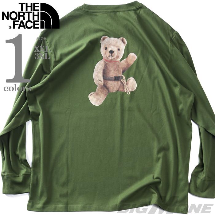 大きいサイズ メンズ THE NORTH FACE ノースフェイス プリント ロング Tシャツ USA直輸入 nf0a8f0j-bri