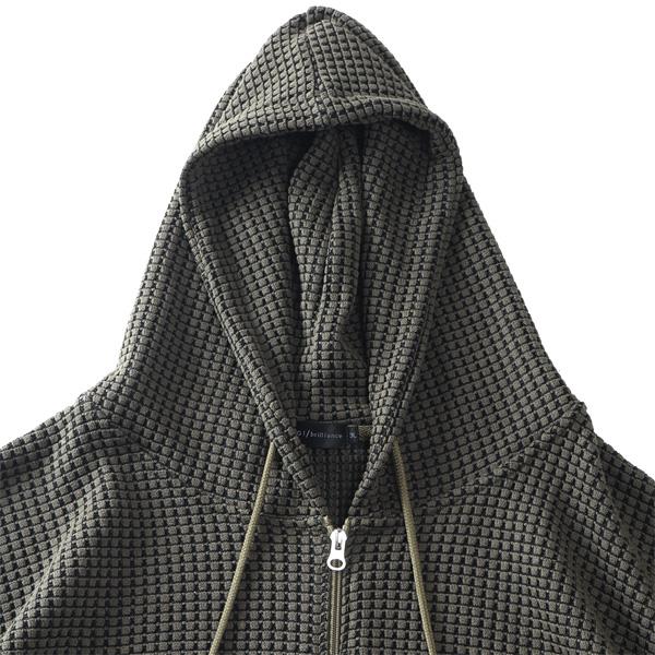 大きいサイズ メンズ PLEGGI プレッジ ビッグワッフル フルジップ パーカー 秋冬新作 65-78428-2