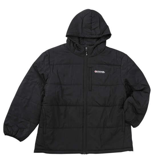 大きいサイズ メンズ OUTDOOR PRODUCTS デュスポ 中綿 キルト ジャケット ブラック 1253-5321-2 3L 4L 5L 6L 7L 8L