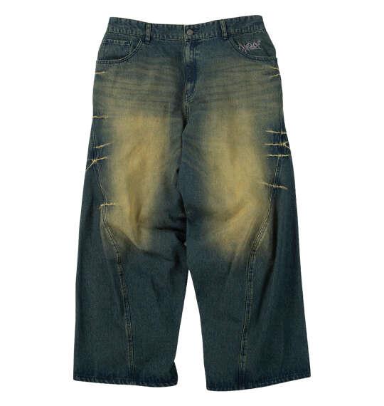 大きいサイズ メンズ SEQUENZ ウォッシュド デニム パンツ ネイビー 1254-5340-1 3L 4L 5L 6L