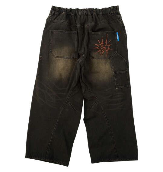 大きいサイズ メンズ SEQUENZ ウォッシュド デニム パンツ ブラック 1254-5340-2 3L 4L 5L 6L