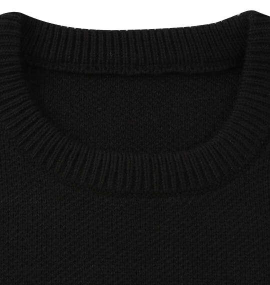 大きいサイズ メンズ PLES 7Gダブル ジャガード クルーネック セーター ブラック 1258-5380-2 3L 4L 5L 6L