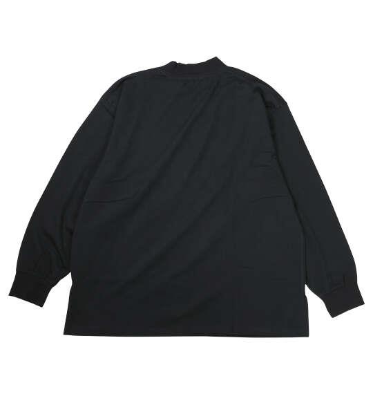 大きいサイズ メンズ EL.FO 無地 モックネック ブラック 1278-5682-2 3L 4L 5L 6L