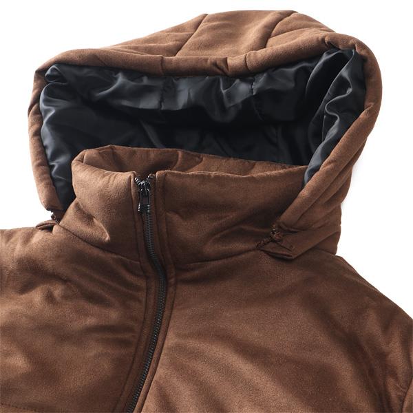 【fd1029】大きいサイズ メンズ Three Quarter フード脱着 ポリスウェード 中綿 ブルゾン 秋冬新作 kmw-54315az