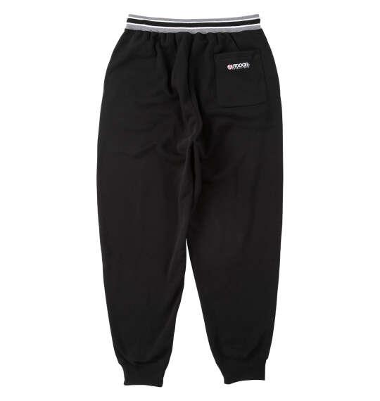 大きいサイズ メンズ OUTDOOR PRODUCTS 裏起毛 スウェット パンツ ブラック 1254-5351-2 3L 4L 5L 6L 8L