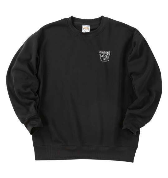 大きいサイズ メンズ NECOBUCHI-SAN 裏起毛 クルーネック トレーナー ブラック 1258-5356-2 3L 4L 5L 6L 8L