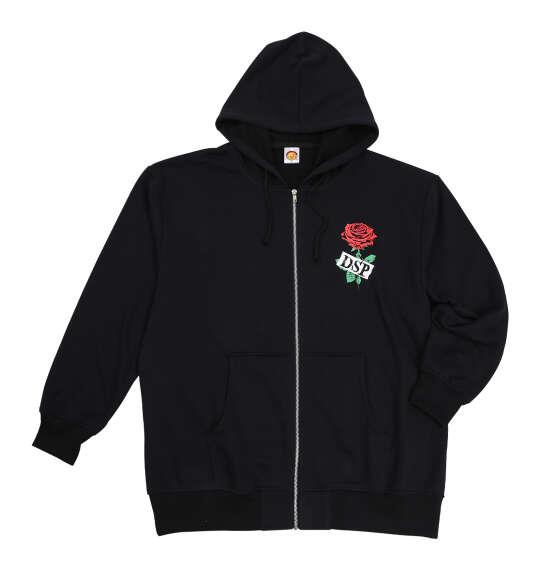 大きいサイズ メンズ 新日本プロレス エル・デスペラード「LA LUCHA ES LA VIDA」 フルジップ パーカー ブラック 1278-5671-1 3L 4L 5L 6L 8L