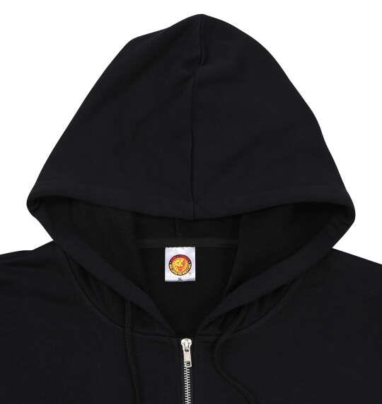 大きいサイズ メンズ 新日本プロレス エル・デスペラード「LA LUCHA ES LA VIDA」 フルジップ パーカー ブラック 1278-5671-1 3L 4L 5L 6L 8L