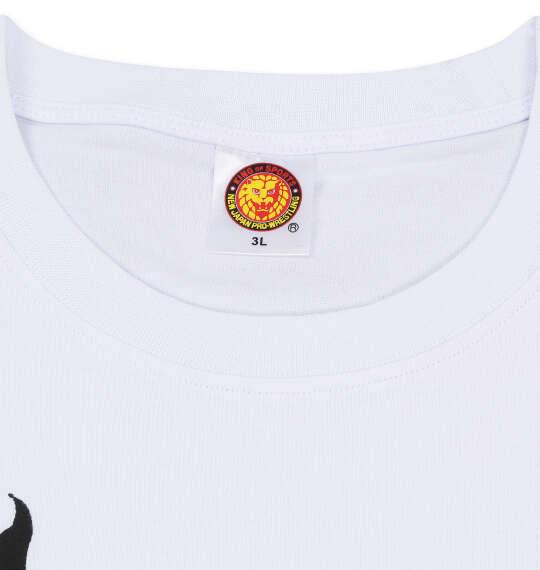 大きいサイズ メンズ 新日本プロレス エル・デスペラード×桃桃子コラボ 半袖 Tシャツ ホワイト 1278-5674-1 3L 4L 5L 6L 8L