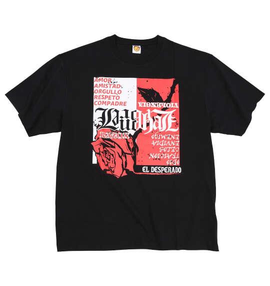 大きいサイズ メンズ 新日本プロレス エル・デスペラード「FACTOR」 半袖 Tシャツ ブラック 1278-5675-1 3L 4L 5L 6L 8L