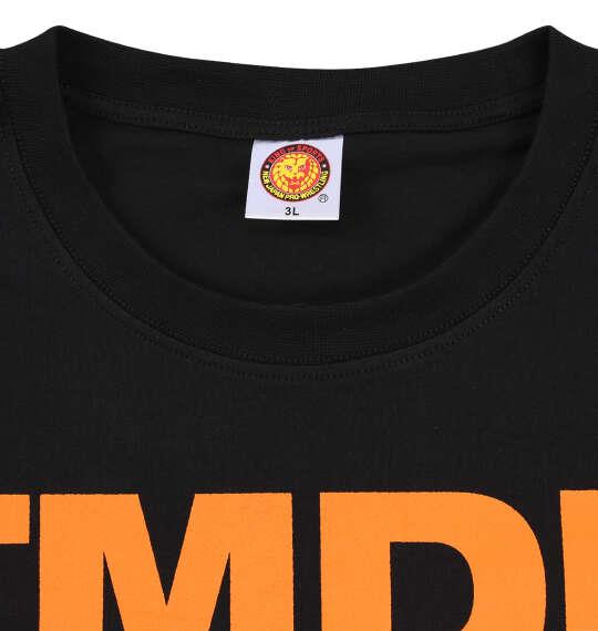 大きいサイズ メンズ 新日本プロレス TMDK「VISION」 半袖 Tシャツ ブラック×オレンジ 1278-5677-1 3L 4L 5L 6L 8L